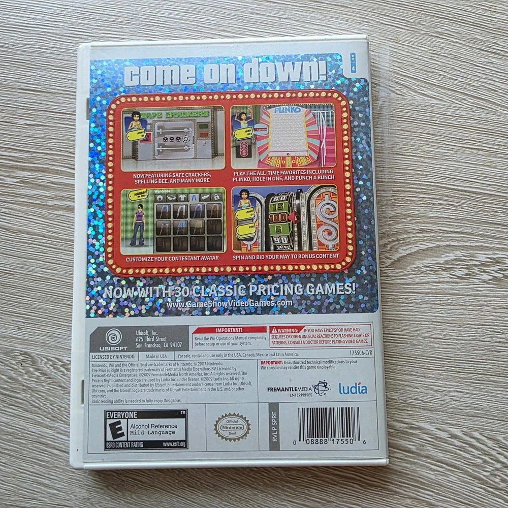 The Price Is‎ Right 2010 Edition Video Game for Nintendo Wii Ubisoft